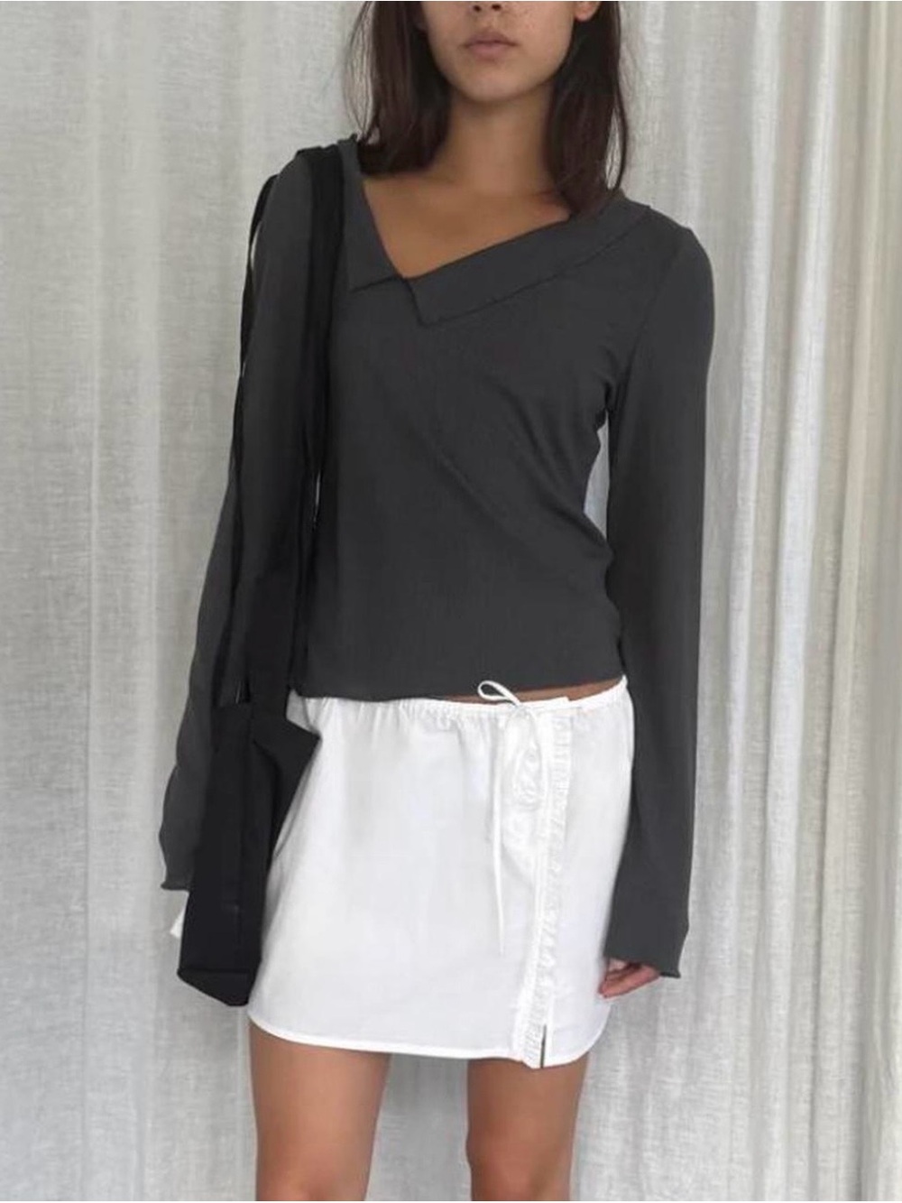 Deiji Studios grey long sleeve top